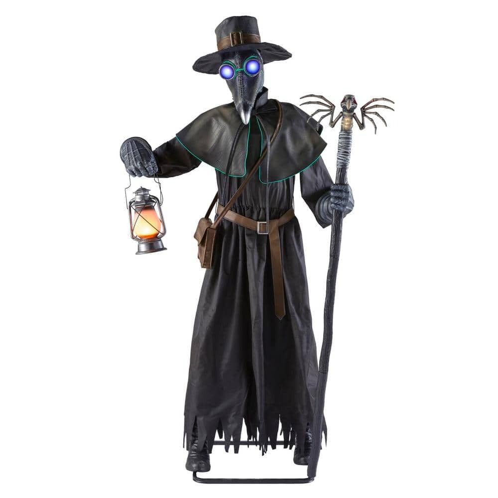 7 ft. Animated LED Plague Doctor