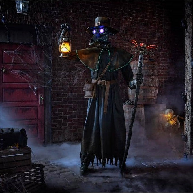 7 ft. Animated LED Plague Doctor
