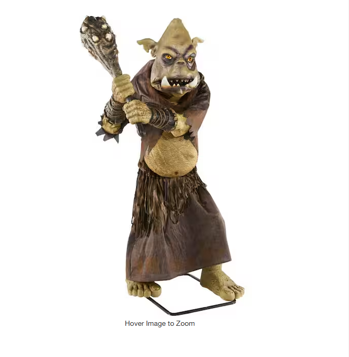 8 ft. Gruesome Grounds Giant-Sized Animated LED Tumble the Troll H11