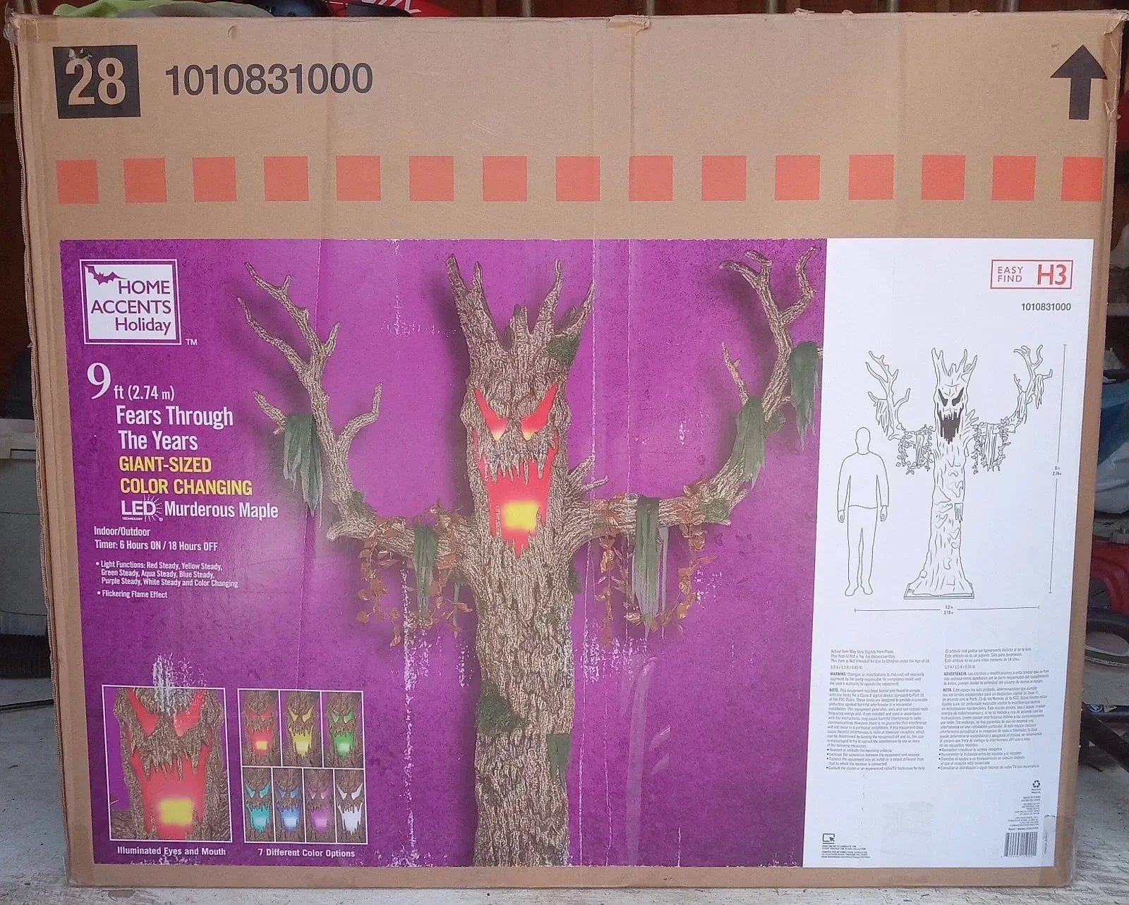 9 ft. Giant-Sized LED Murderous Maple
