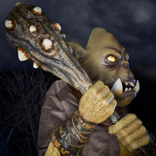 8 ft. Gruesome Grounds Giant-Sized Animated LED Tumble the Troll H11
