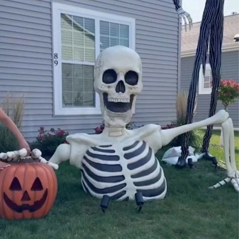 NEW Giant 7’5” Ground Breaking Skeleton with LED Eyes and Sound SHIPS NOW!