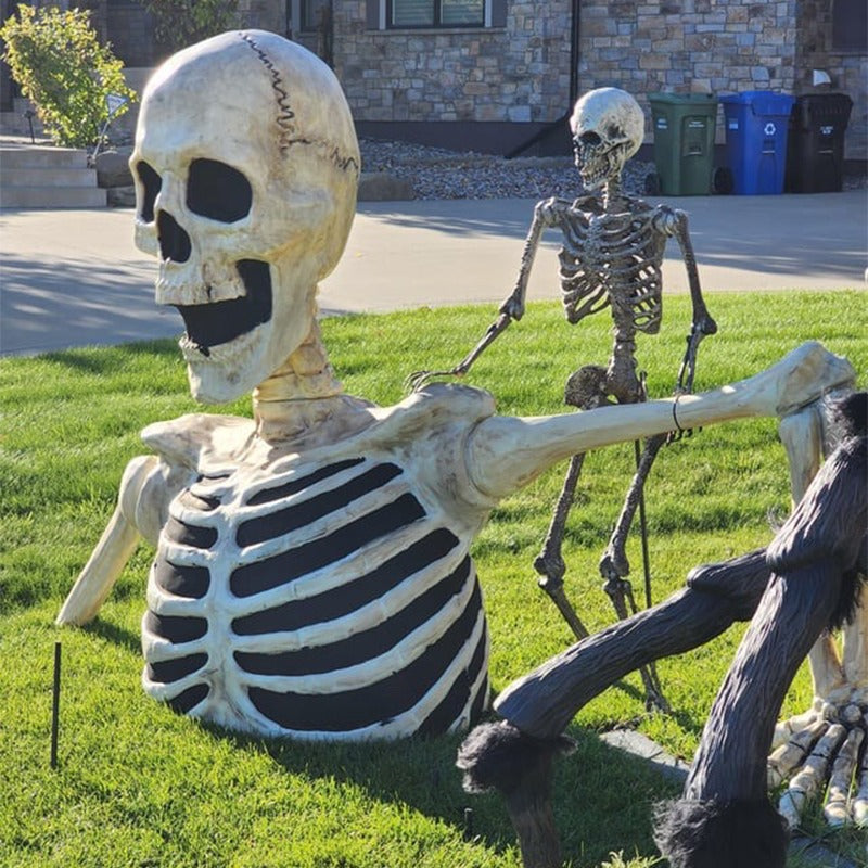 NEW Giant 7’5” Ground Breaking Skeleton with LED Eyes and Sound SHIPS NOW!